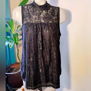 🆕 Nabee Sleeveless Lace Top, XL ,NEW With Tags